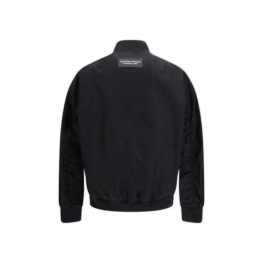 Dsquared² Schwarzer Polyamid-Bomber by Dsquared²