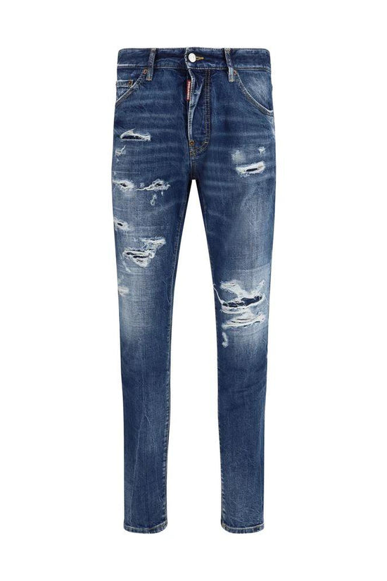 Dsquared² Blaue Baumwoll-Jeans im Slim Fit by Dsquared²