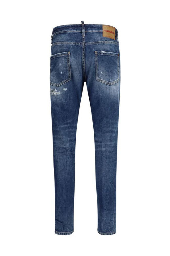 Dsquared² Blaue Baumwoll-Jeans im Slim Fit by Dsquared²