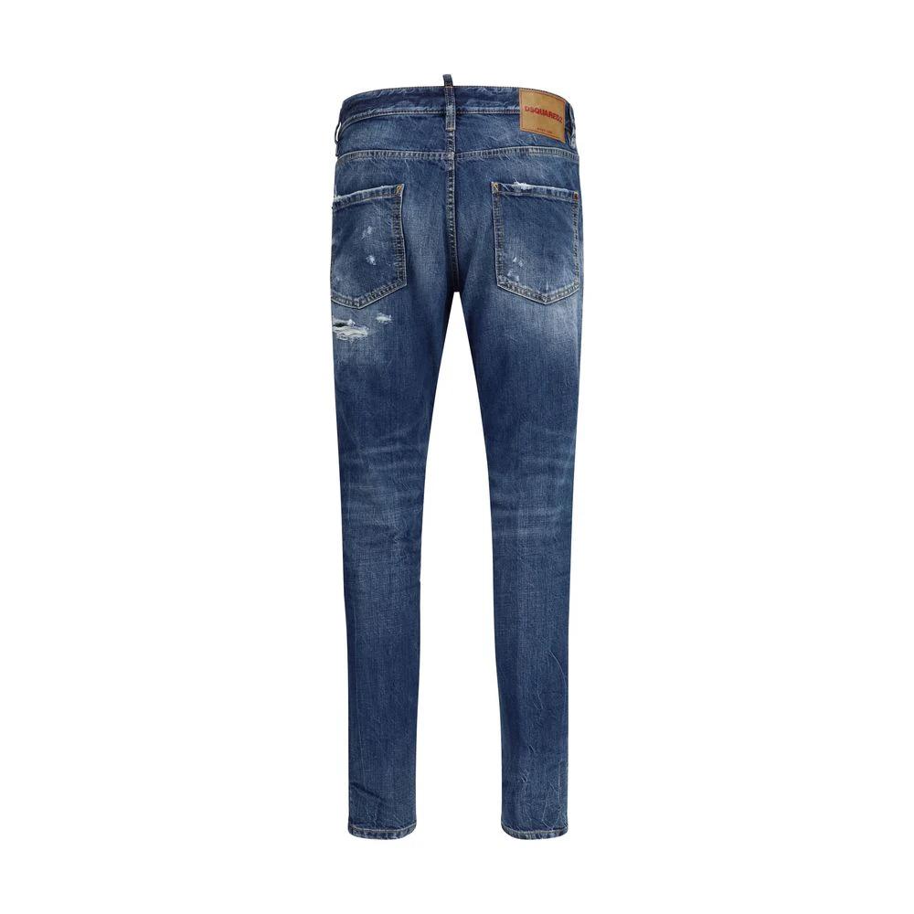 Dsquared² Blaue Baumwoll-Jeans im Slim Fit by Dsquared²