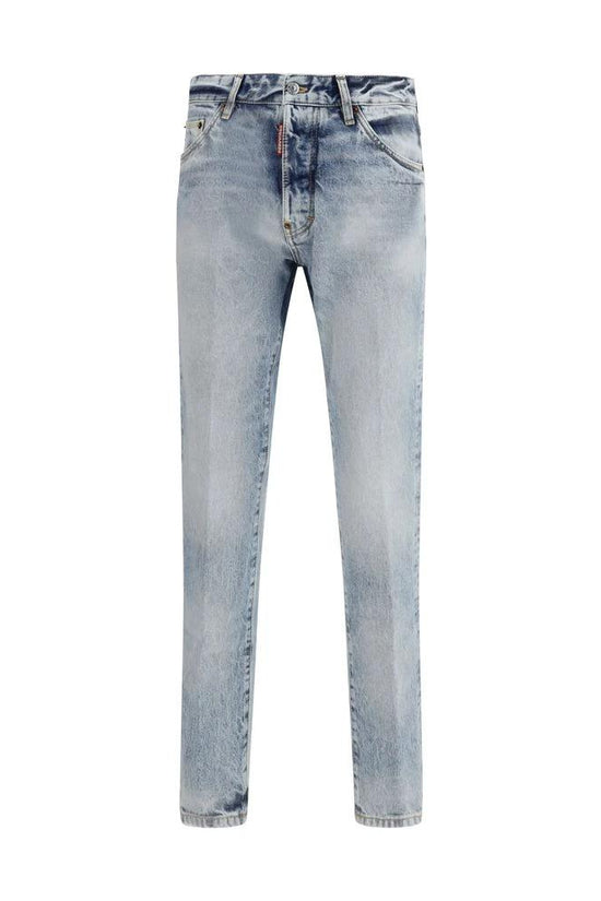 Dsquared² Blaue Baumwoll-Jeans mit geradem Bein by Dsquared²