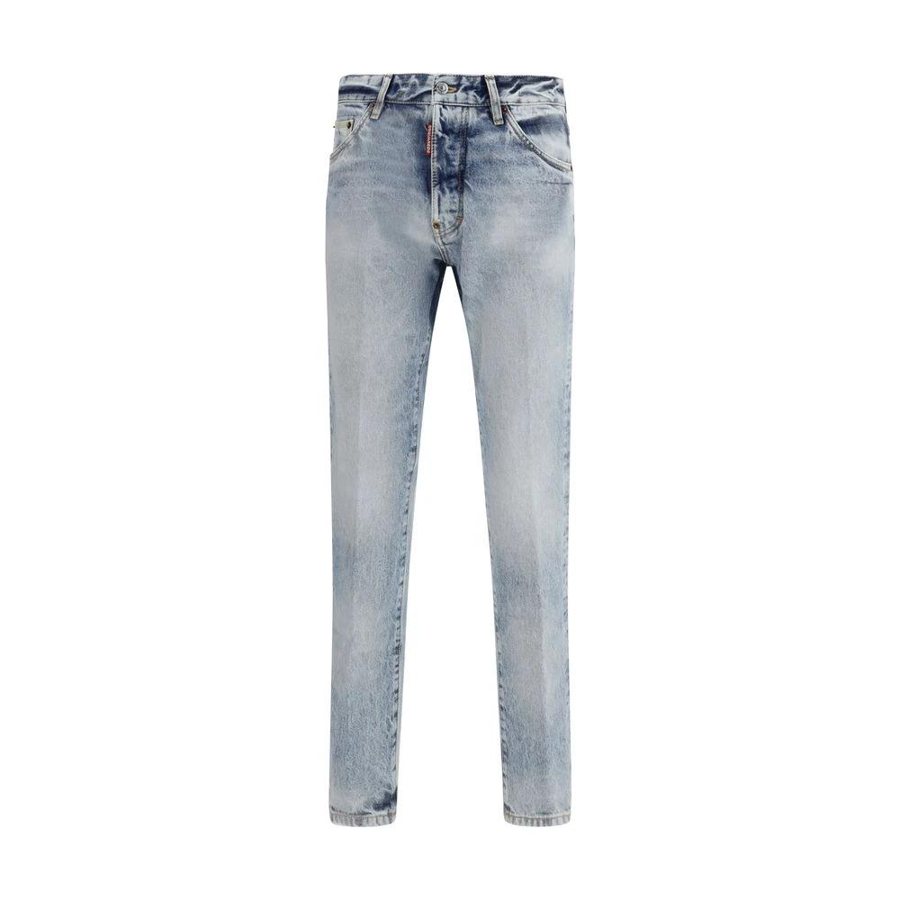Dsquared² Blaue Baumwoll-Jeans mit geradem Bein by Dsquared²
