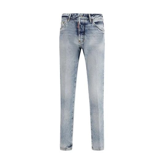 Dsquared² Blaue Baumwoll-Jeans mit geradem Bein by Dsquared²