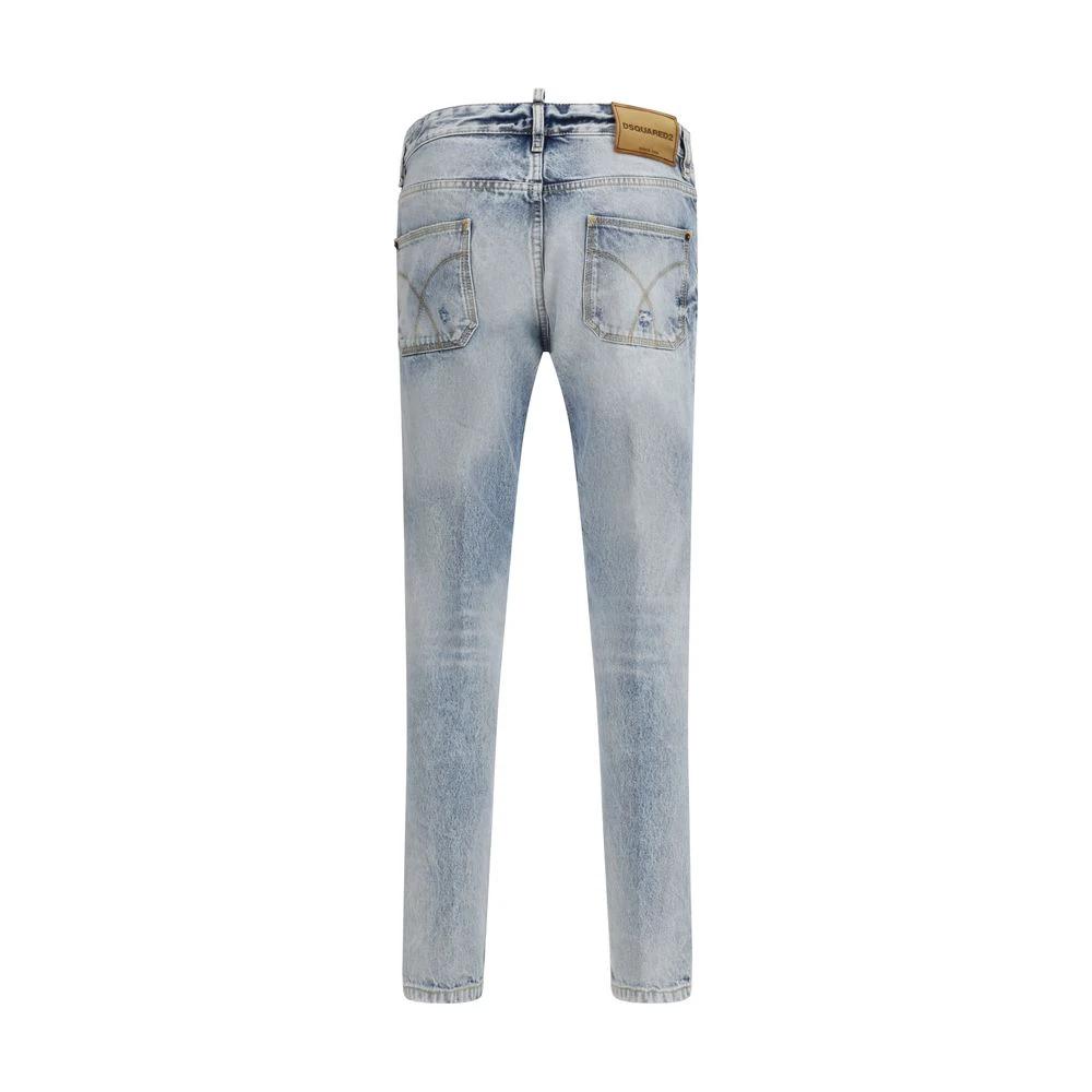 Dsquared² Blaue Baumwoll-Jeans mit geradem Bein by Dsquared²