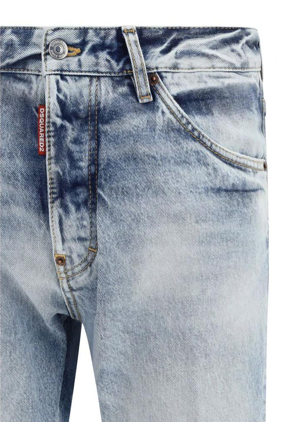 Dsquared² Blaue Baumwoll-Jeans mit geradem Bein by Dsquared²