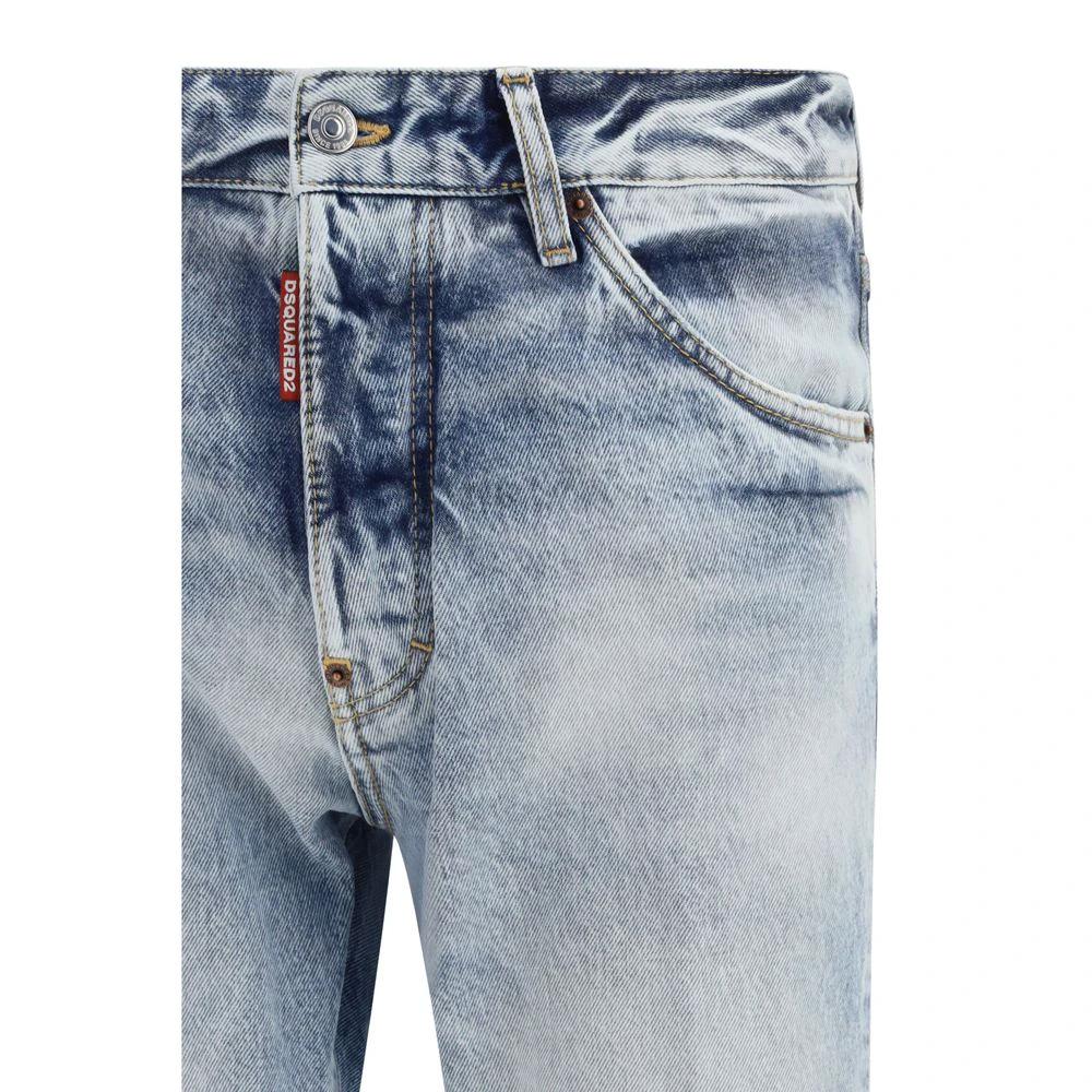 Dsquared² Blaue Baumwoll-Jeans mit geradem Bein by Dsquared²
