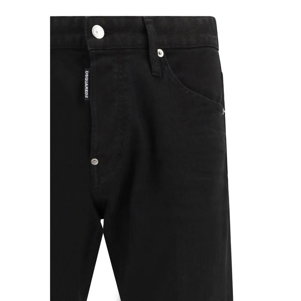 Dsquared² Schwarze Baumwoll-Jeans im Slim Fit by Dsquared²