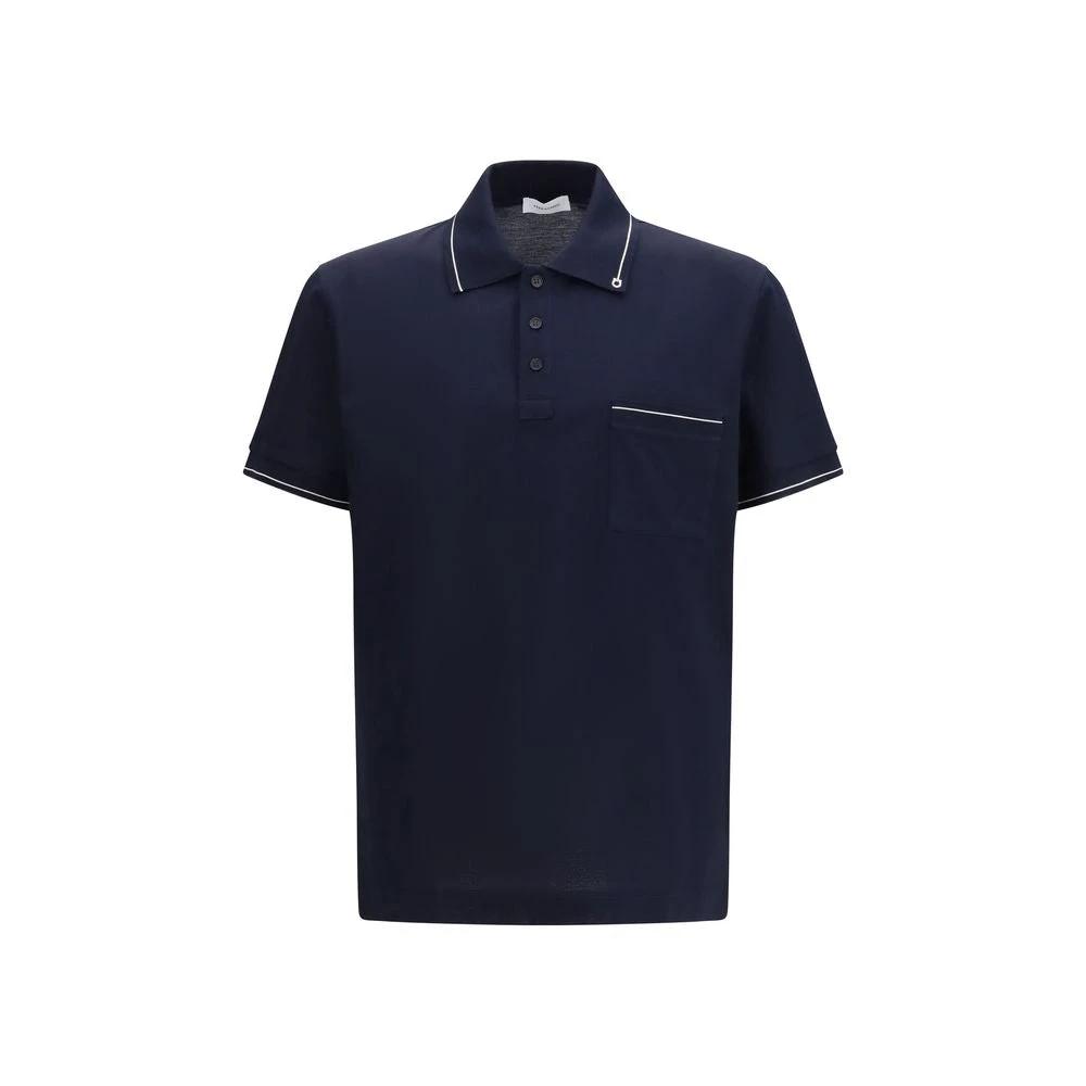 Ferragamo Blaues Baumwoll-Poloshirt by Ferragamo