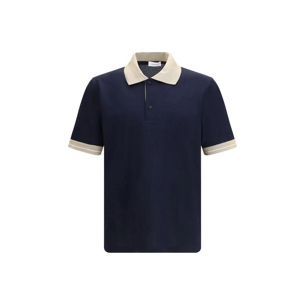 Ferragamo Blaues Baumwoll-Poloshirt by Ferragamo