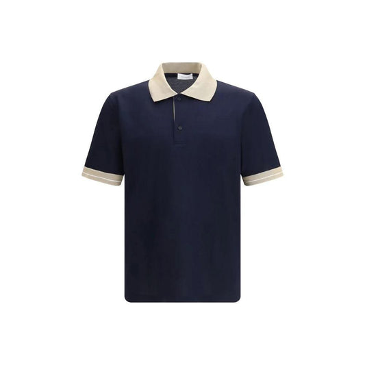 Ferragamo Blaues Baumwoll-Poloshirt by Ferragamo