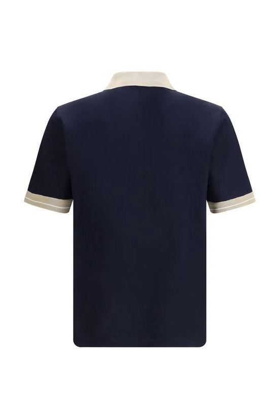 Ferragamo Blaues Baumwoll-Poloshirt by Ferragamo