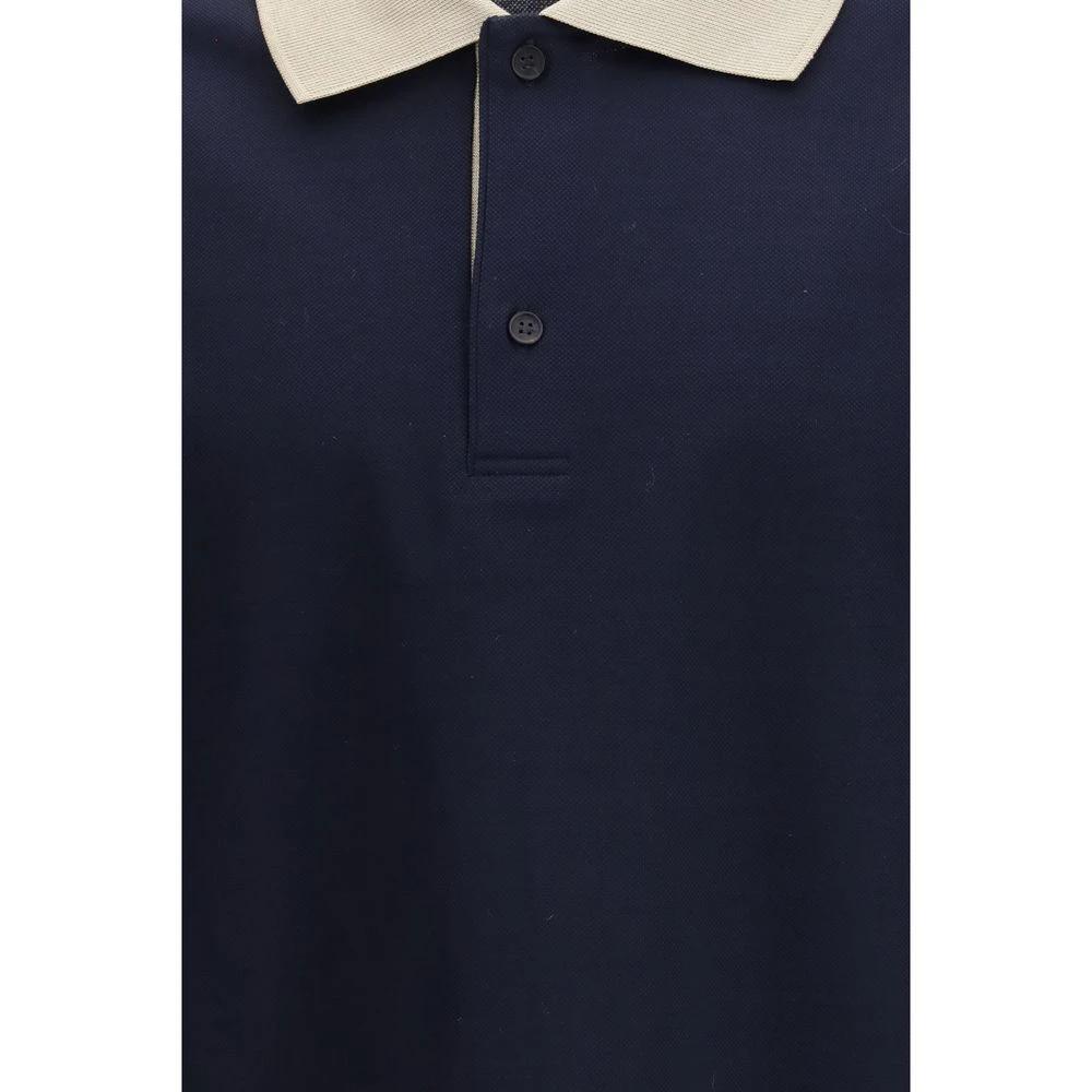 Ferragamo Blaues Baumwoll-Poloshirt by Ferragamo