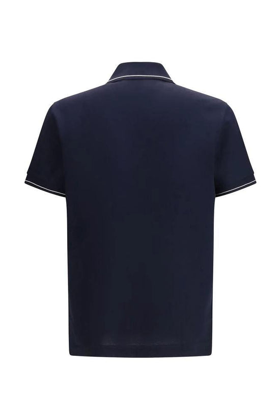Ferragamo Blaues Baumwoll-Poloshirt by Ferragamo