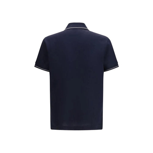 Ferragamo Blaues Baumwoll-Poloshirt by Ferragamo