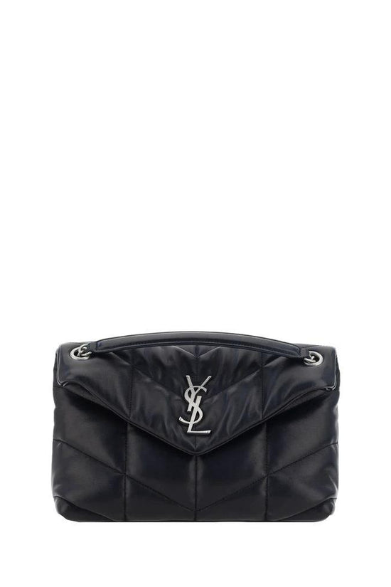 Saint Laurent Schwarze Lammleder Schultertasche Ovis Aries Aries by Saint Laurent