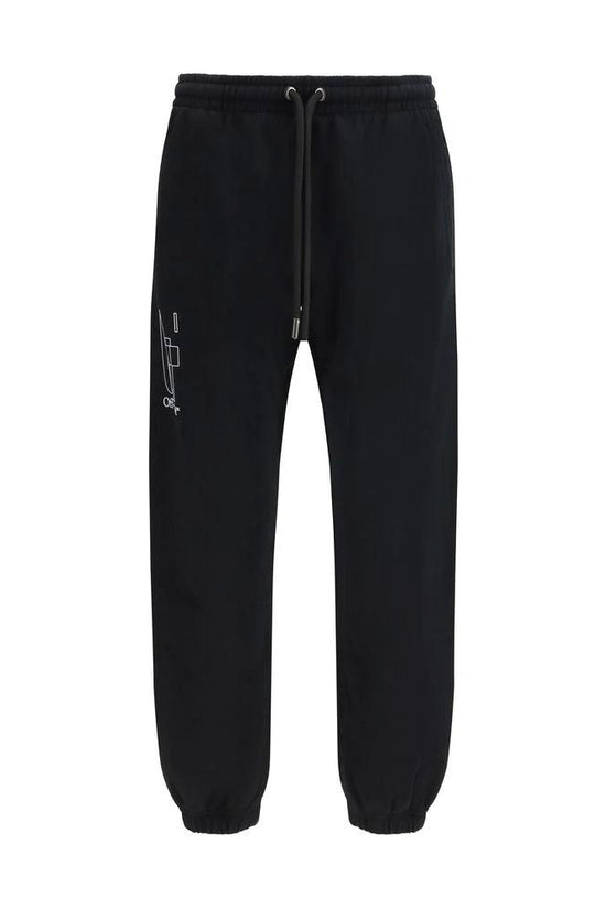 Off-White Schwarze Baumwoll-Jogginghose (Trainingshose) by Off-White
