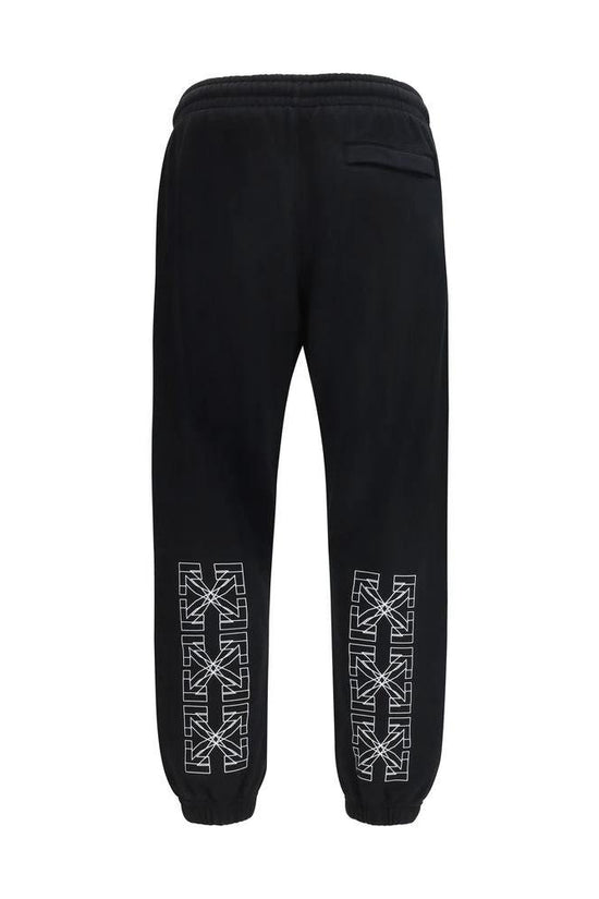 Off-White Schwarze Baumwoll-Jogginghose (Trainingshose) by Off-White