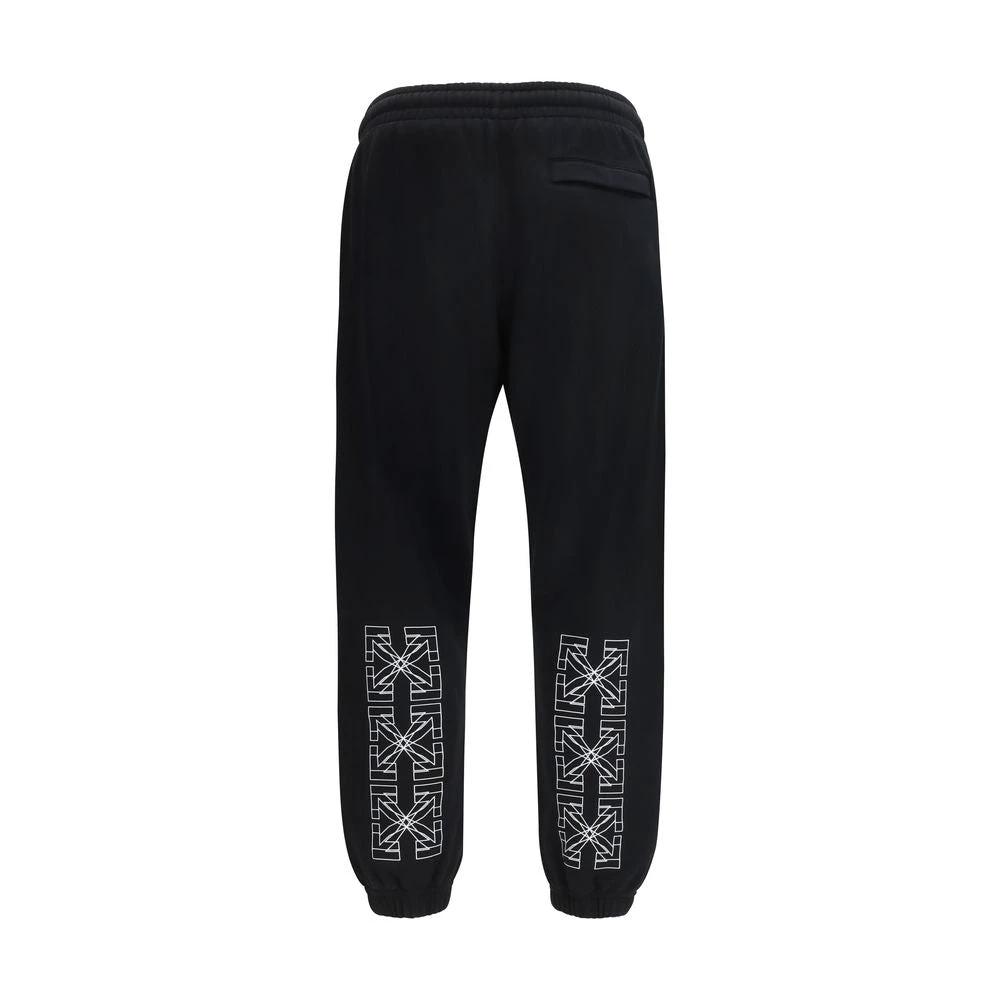 Off-White Schwarze Baumwoll-Jogginghose (Trainingshose) by Off-White