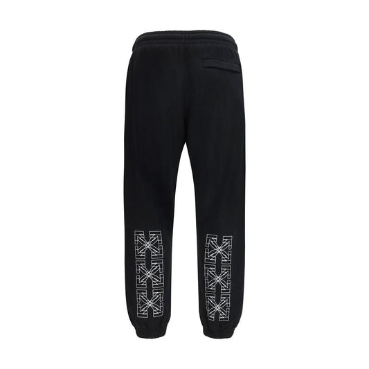 Off-White Schwarze Baumwoll-Jogginghose (Trainingshose) by Off-White