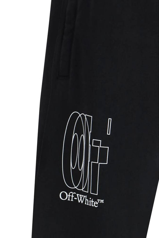 Off-White Schwarze Baumwoll-Jogginghose (Trainingshose) by Off-White