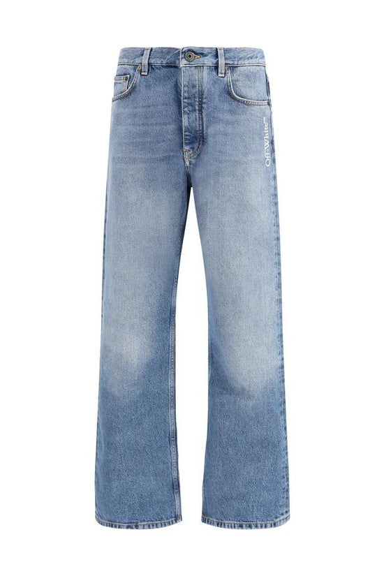 Off-White Blaue Jeans aus Baumwolle im Relaxed Fit by Off-White
