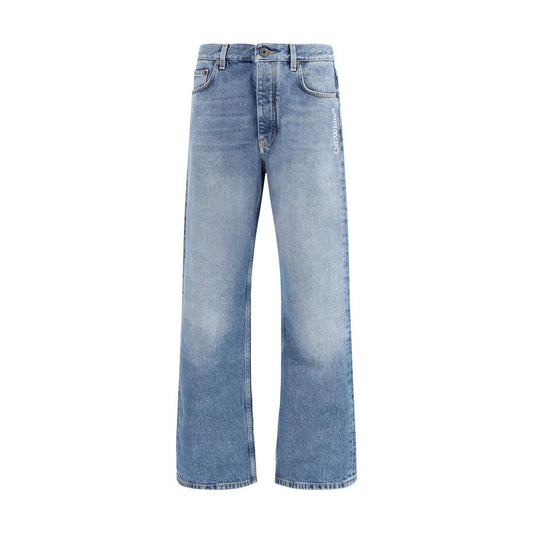 Off-White Blaue Jeans aus Baumwolle im Relaxed Fit by Off-White