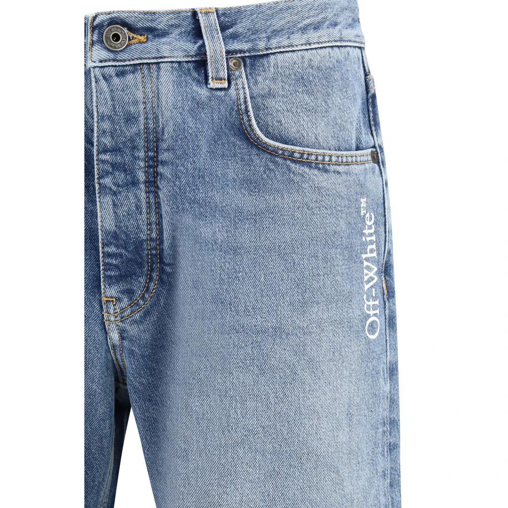 Off-White Blaue Jeans aus Baumwolle im Relaxed Fit by Off-White