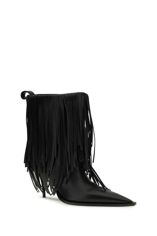 Balenciaga Schwarze Ankle Boots aus Kalbsleder Bos Taurus by Balenciaga