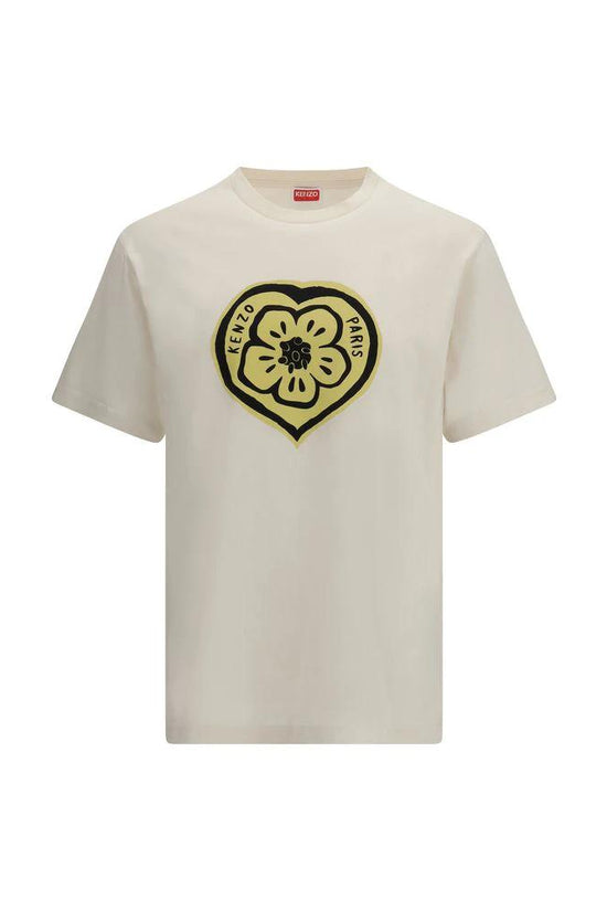 Kenzo Beige Cotton T-Shirt by Kenzo