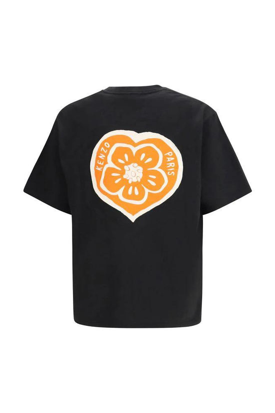 Kenzo Schwarzes Baumwoll-T-Shirt by Kenzo