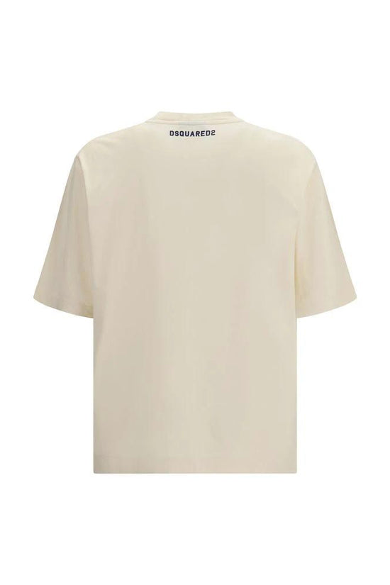 Dsquared² Beige Baumwoll-T-Shirt by Dsquared²