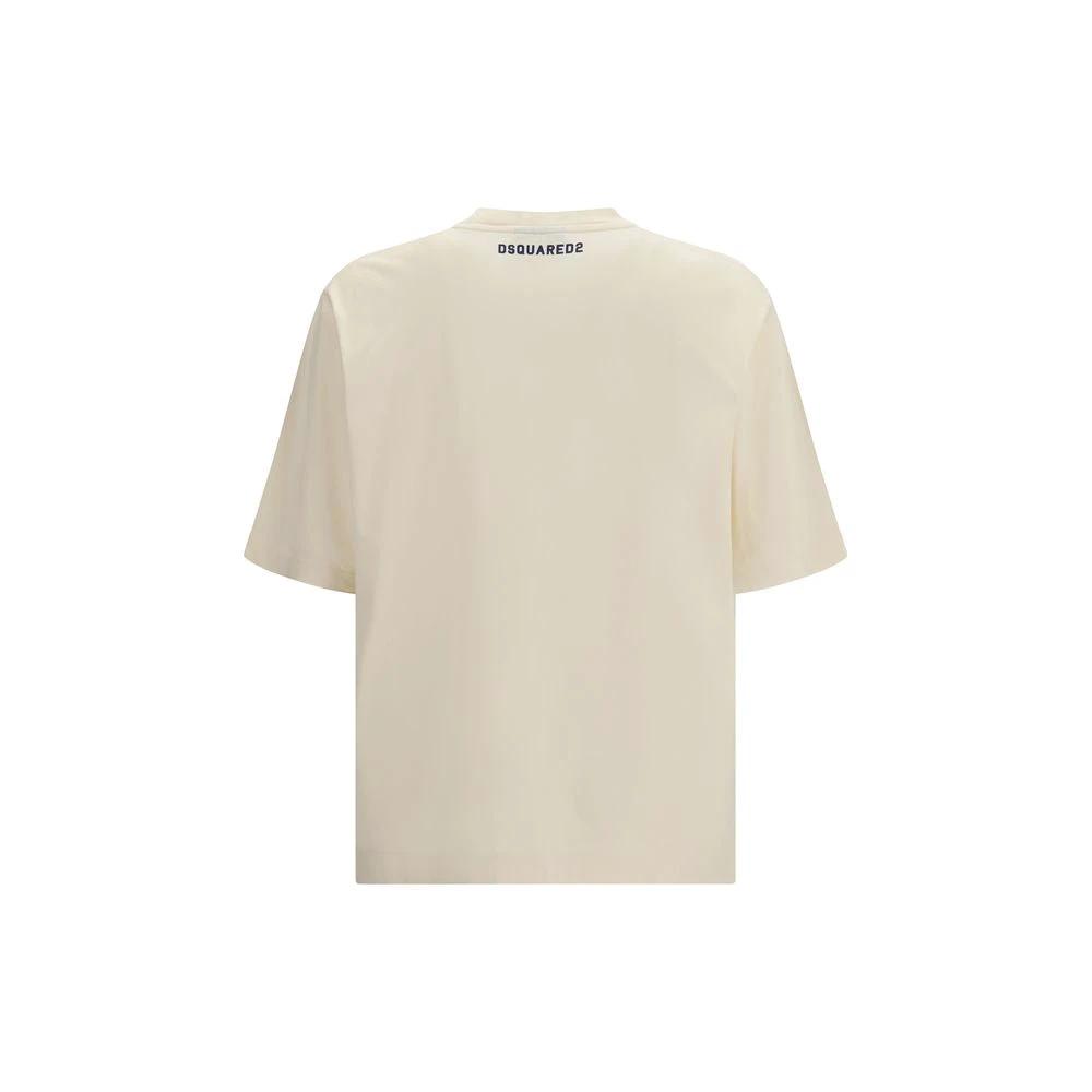Dsquared² Beige Baumwoll-T-Shirt by Dsquared²