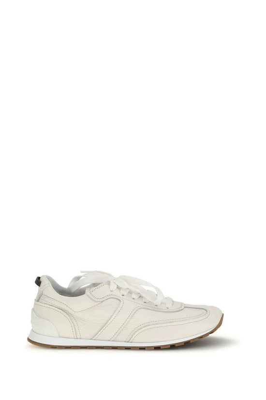 Brunello Cucinelli Cucinelli Weiße Low-Top-Sneaker aus Kalbsleder Bos Taurus by Brunello Cucinelli Cucinelli
