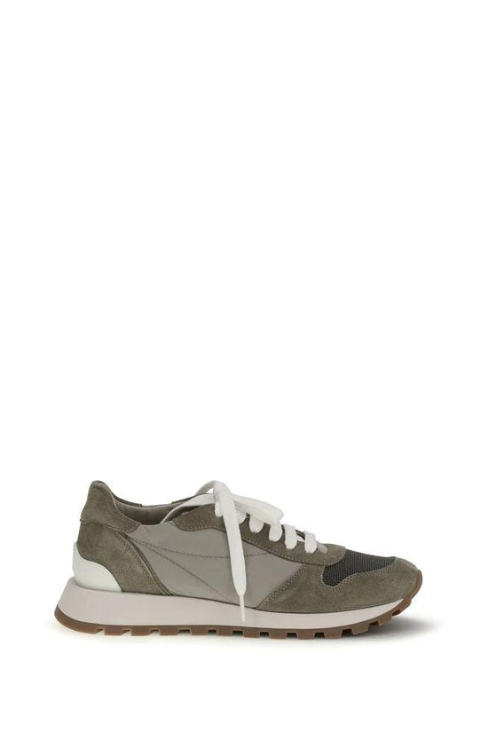Brunello Cucinelli Cucinelli Zweifarbige Polyester-Sneaker im Athletic-Stil by Brunello Cucinelli Cucinelli