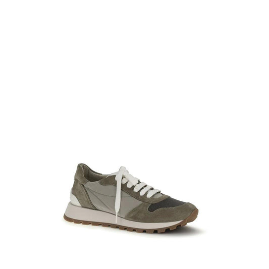 Brunello Cucinelli Zweifarbige Polyester-Sneaker im Athletic-Stil by Brunello Cucinelli