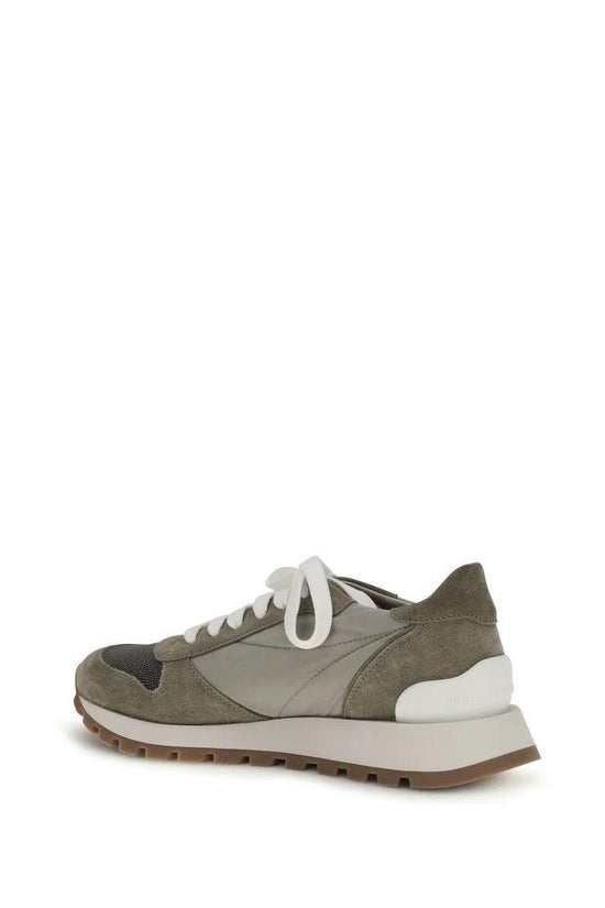 Brunello Cucinelli Zweifarbige Polyester-Sneaker im Athletic-Stil by Brunello Cucinelli