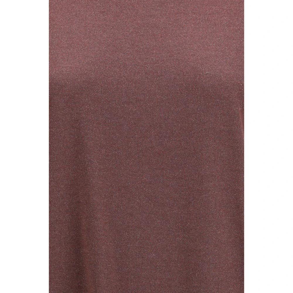 Brunello Cucinelli Bordeaux Nylon T-Shirt by Brunello Cucinelli