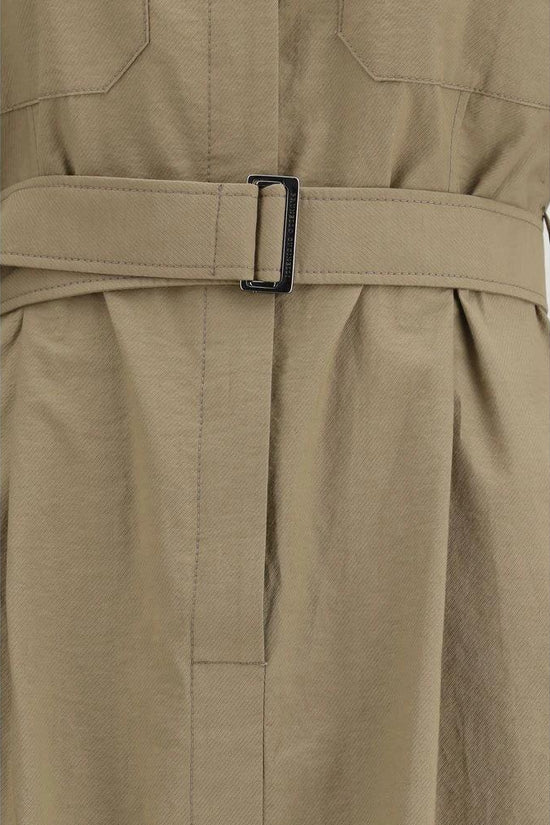 Brunello Cucinelli Beige Cotton Casual Dress by Brunello Cucinelli