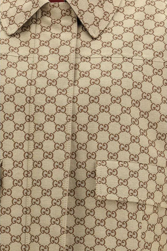 Gucci Beige Baumwoll Bomberjacke by Gucci