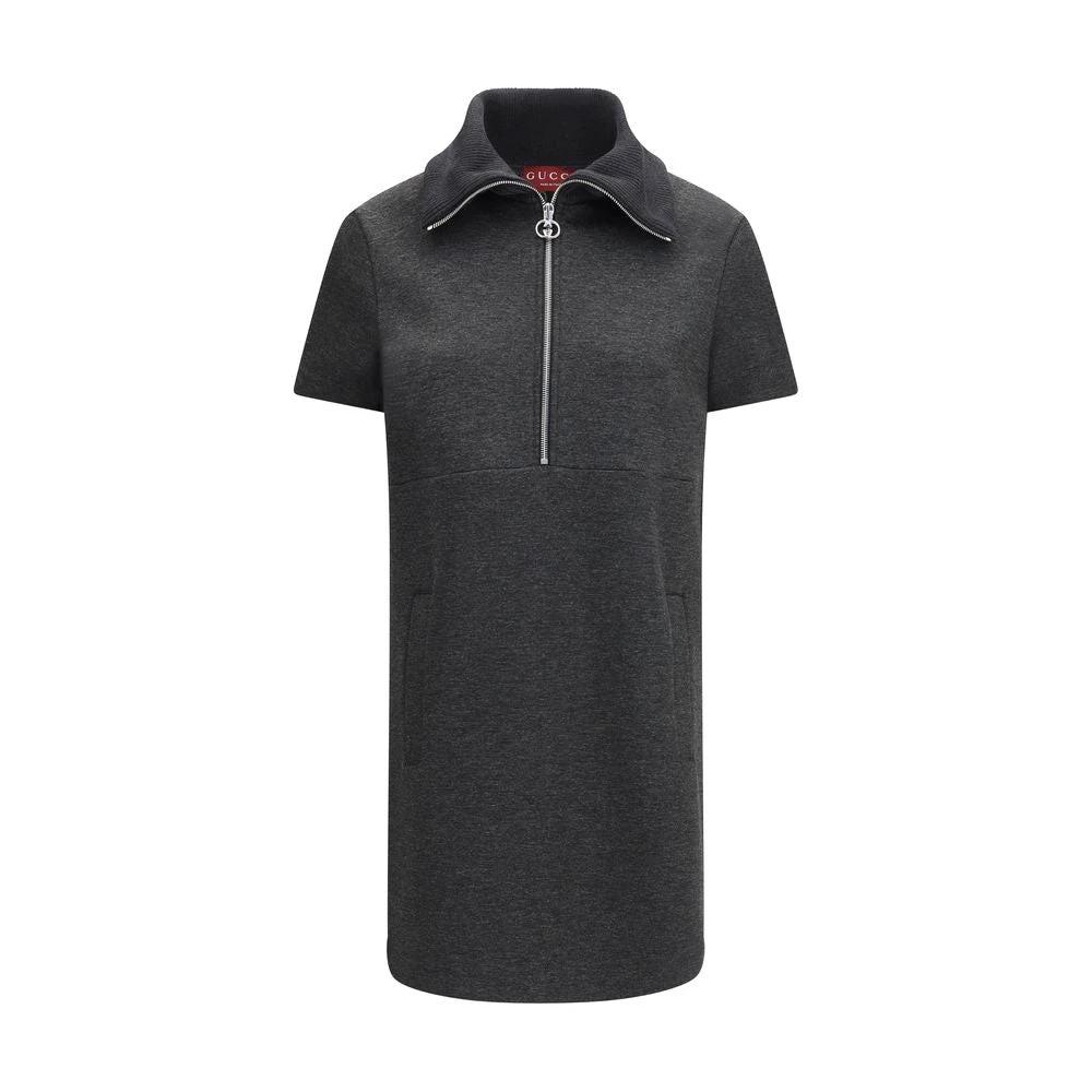 Gucci Graues Baumwoll-Freizeitkleid by Gucci