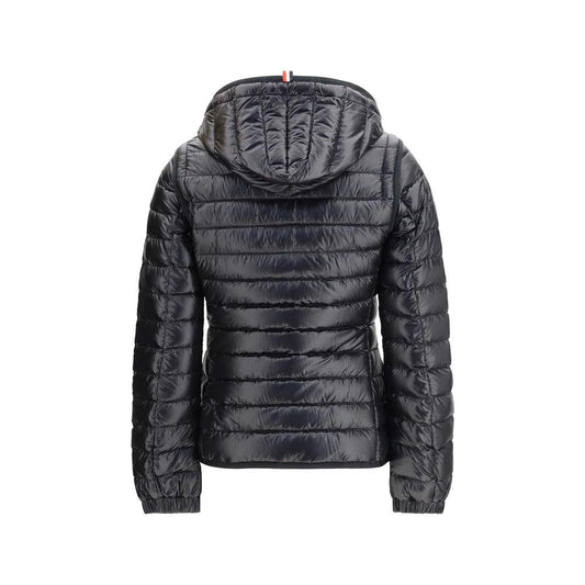 Moncler Grenoble Schwarze Polyamid-Jacke in voller Länge by Moncler Grenoble