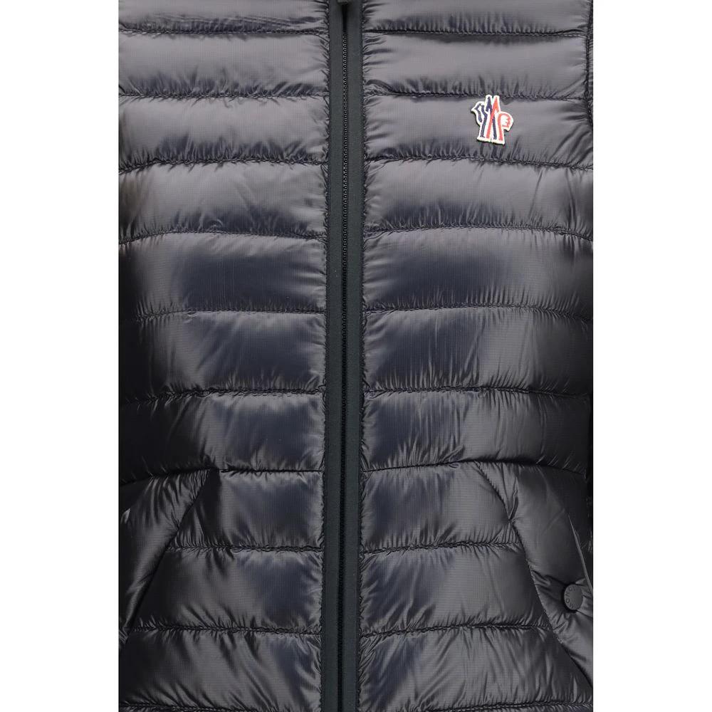 Moncler Grenoble Schwarze Polyamid-Jacke in voller Länge by Moncler Grenoble