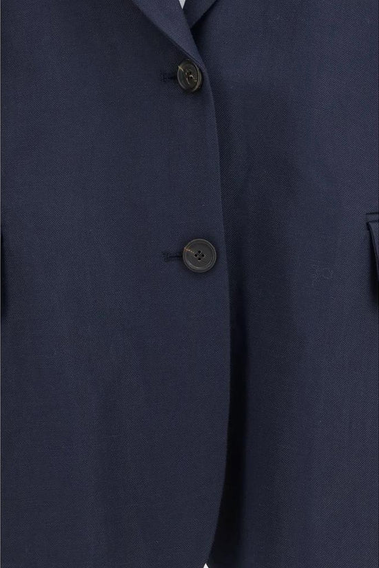 Brunello Cucinelli Blauer Mantel aus Viskose by Brunello Cucinelli