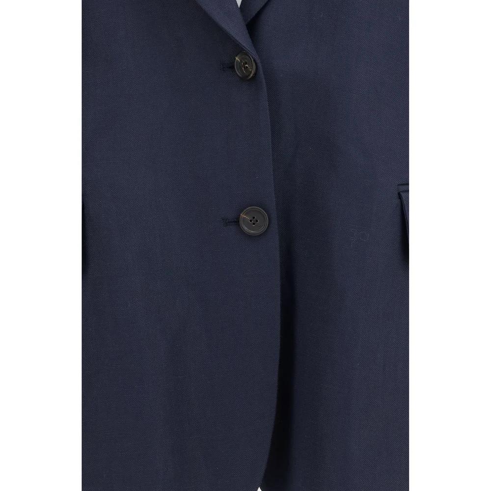 Brunello Cucinelli Blauer Mantel aus Viskose by Brunello Cucinelli