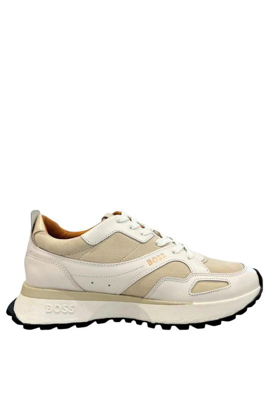 Hugo Boss Weiße Leder-Sneaker für Herren by Hugo Boss