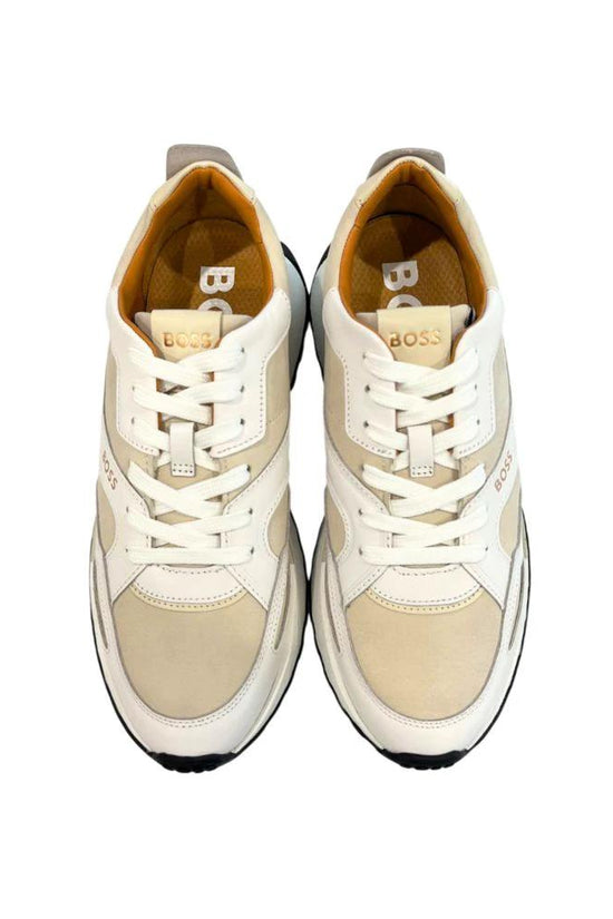 Hugo Boss Weiße Leder-Sneaker für Herren by Hugo Boss