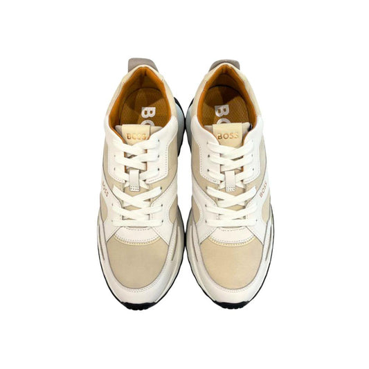 Hugo Boss Weiße Leder-Sneaker für Herren by Hugo Boss