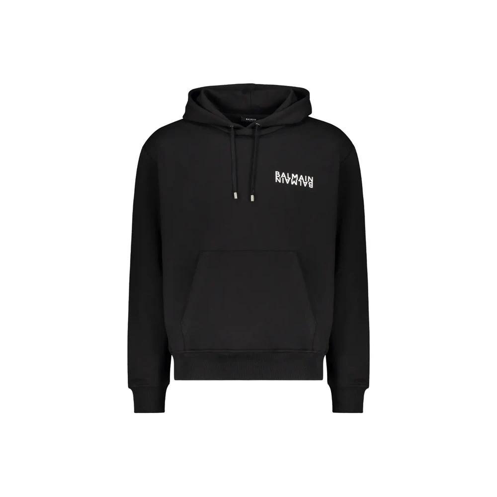 Balmain Schwarzer Baumwoll-Hoodie by Balmain