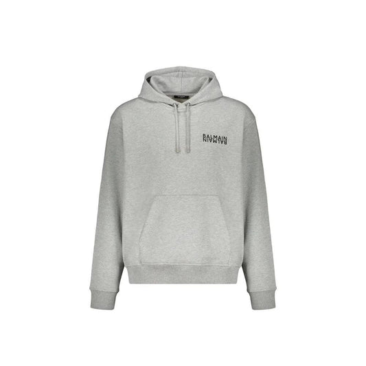 Balmain Grauer Baumwoll-Hoodie by Balmain