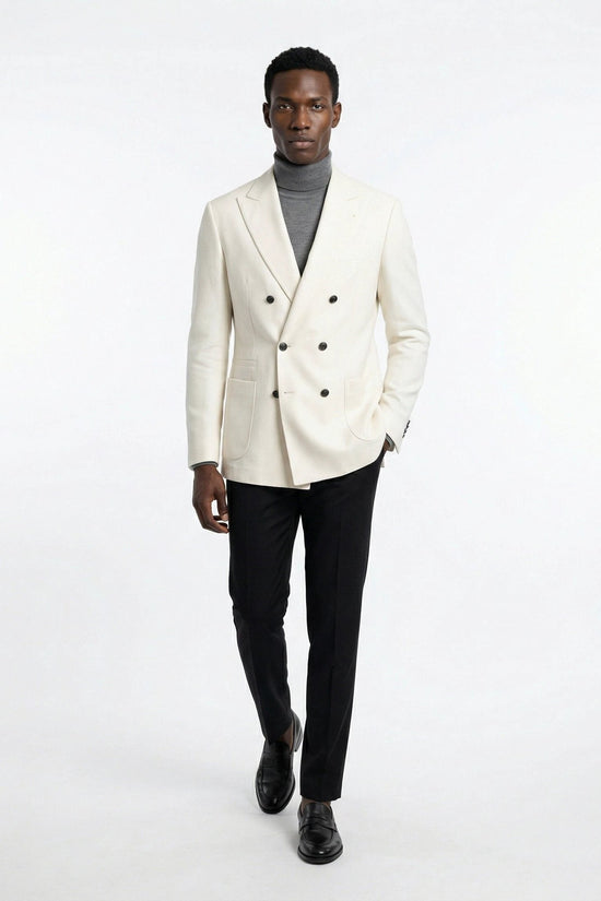 Brunello Cucinelli Cucinelli Weißer Wollblazer by Brunello Cucinelli Cucinelli